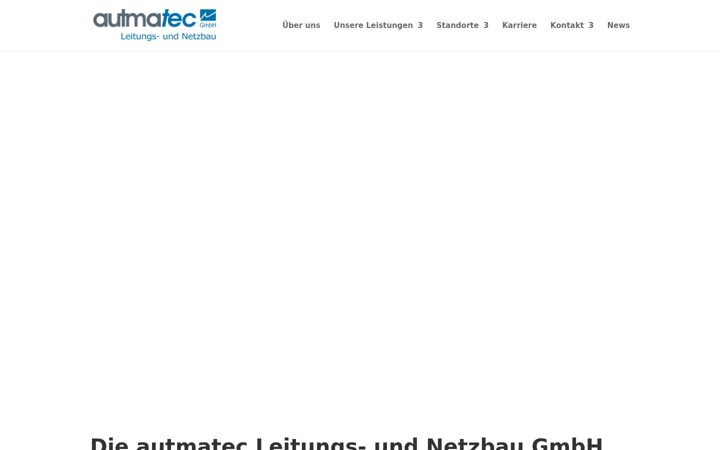 Screenshot of autmatec-leitungsbau.de