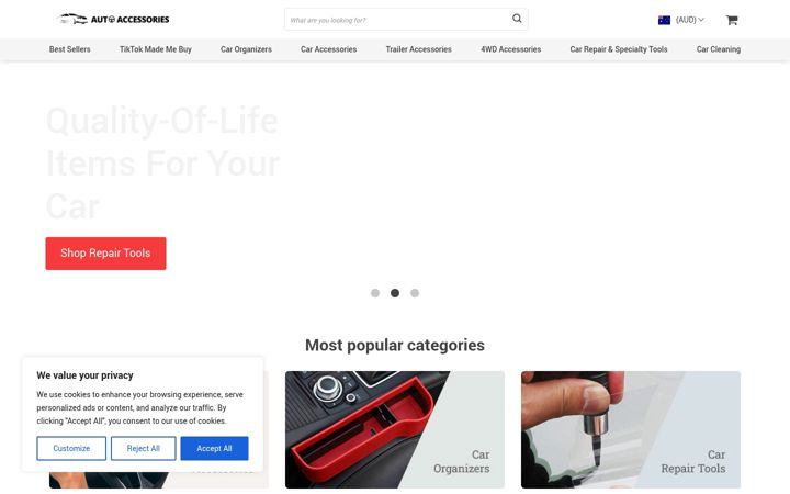 Ekrānuzņēmums no auto-accessories.com.au
