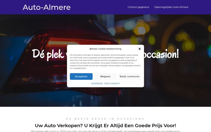 Screenshot of auto-almere.nl