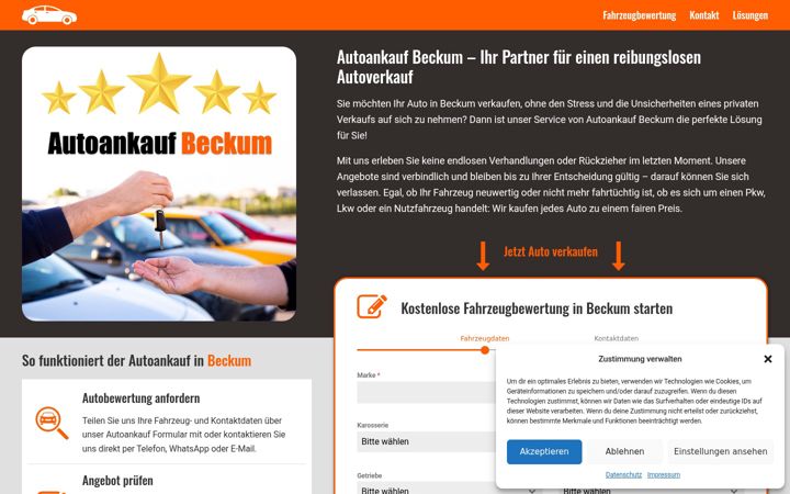 Screenshot of auto-ankauf-beckum.de
