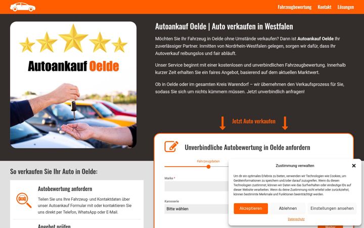 Screenshot of auto-ankauf-oelde.de