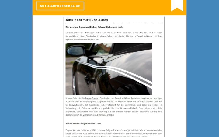 Screenshot of auto-aufkleber24.de