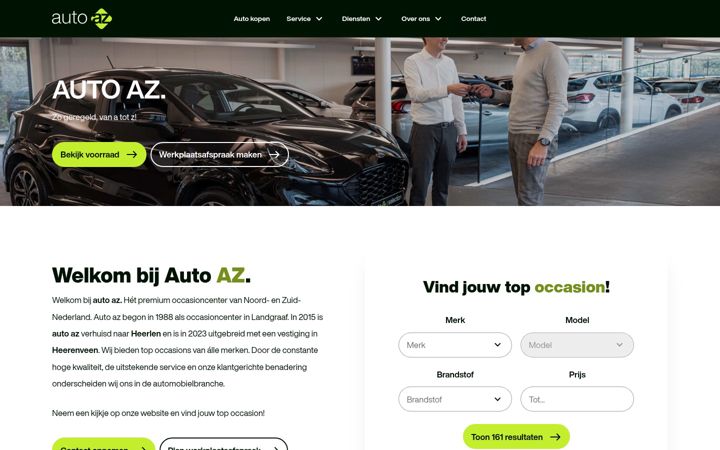 Skärmbild av auto-az.nl