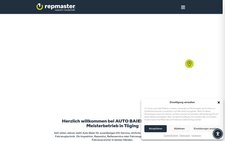 Skärmbild av auto-baier.com