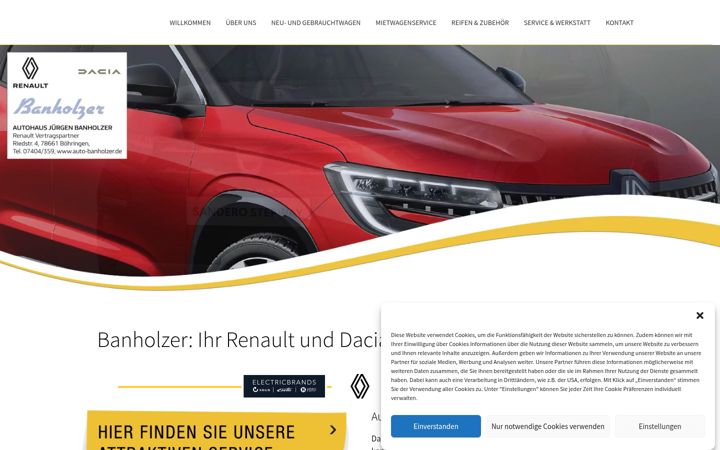 Screenshot of auto-banholzer.de