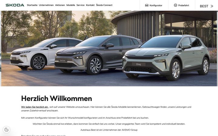 Screenshot of auto-best.skoda-auto.de