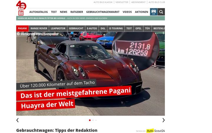Screenshot of auto-bild.de