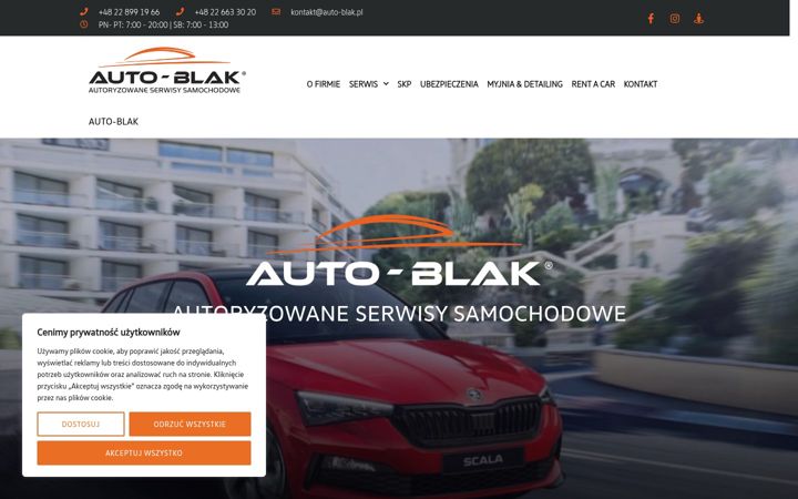 Screenshot of auto-blak.pl
