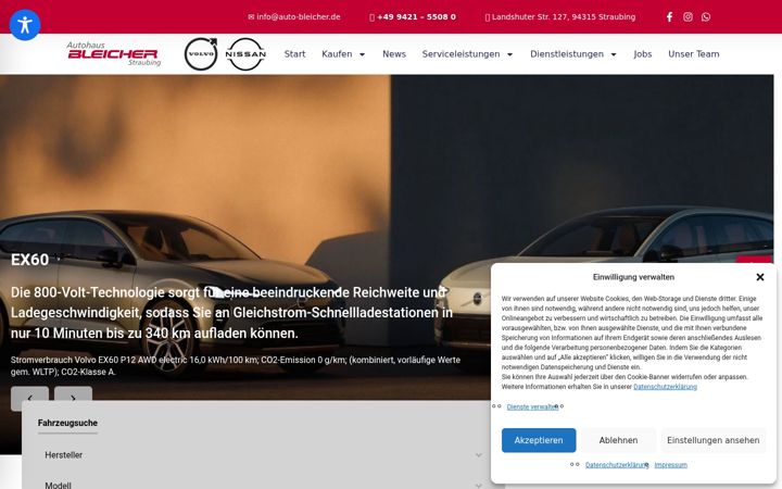 Screenshot of auto-bleicher.de