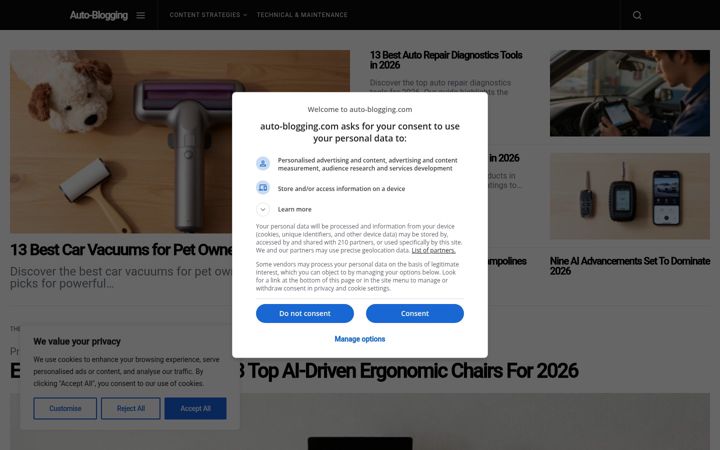 Screenshot of auto-blogging.com