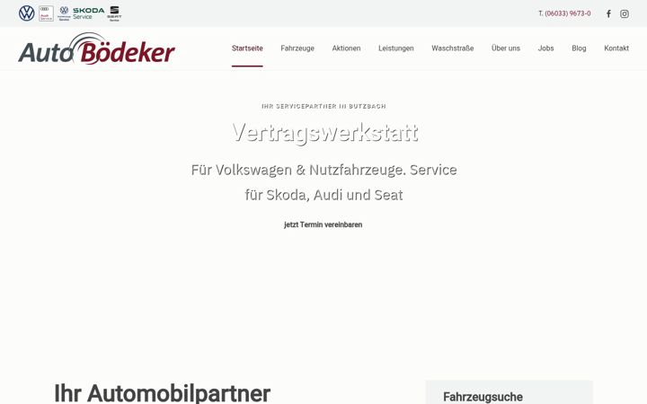 Screenshot of auto-boedeker.de