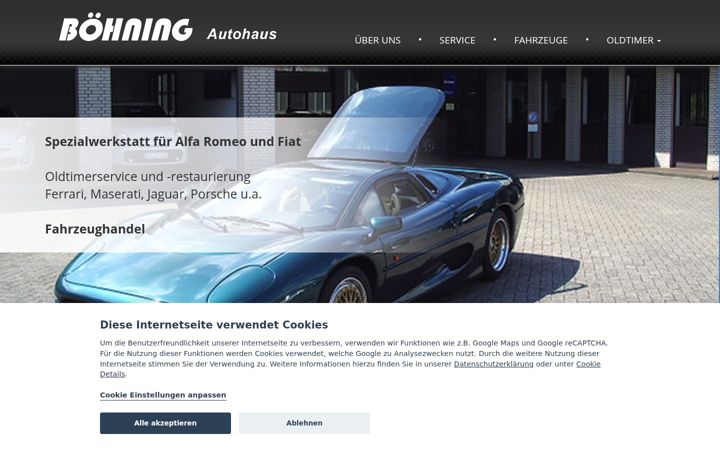 Screenshot di auto-boehning.de