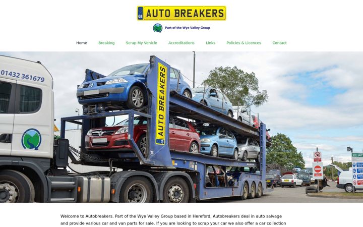 Skärmbild av auto-breakers.co.uk