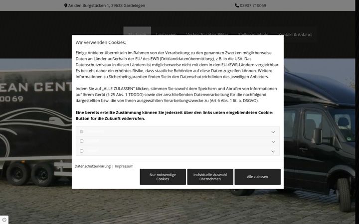 Screenshot of auto-clean-center.de
