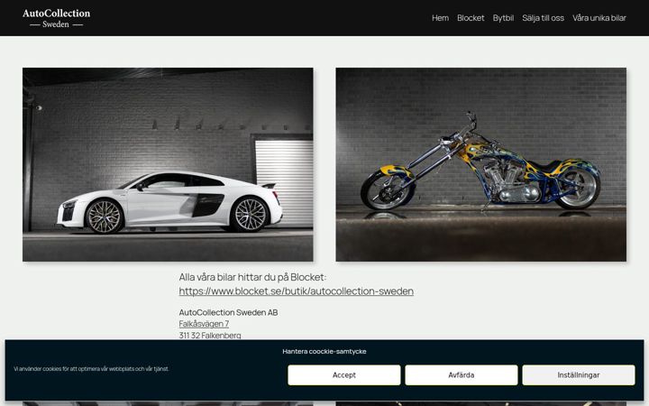 Screenshot of auto-collection.se
