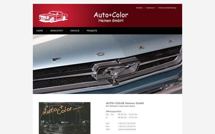 Екранна снимка на auto-color-heinen.de