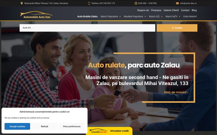 Screenshot of auto-dan.ro