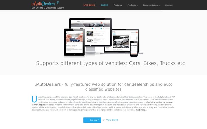 Screenshot of auto-dealers-script.com