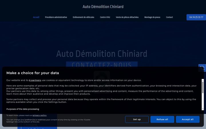 Screenshot von auto-demolition-chiniard-viriat.fr