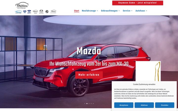 Skärmbild av auto-deymann.de
