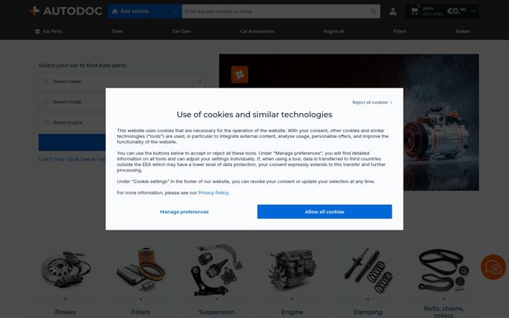 Screenshot of auto-doc.ie