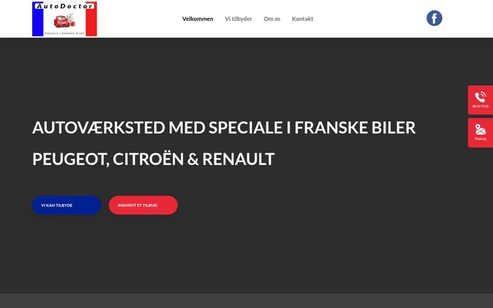 Screenshot of auto-doctor.dk