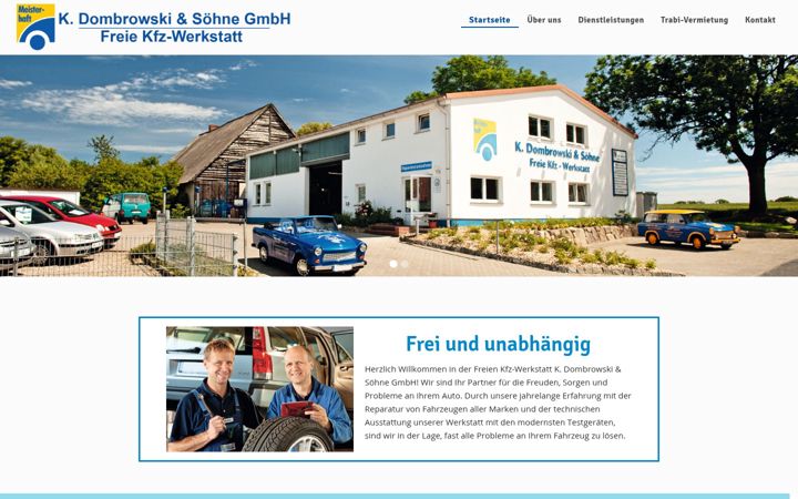 Zrzut ekranu auto-dombrowski.de