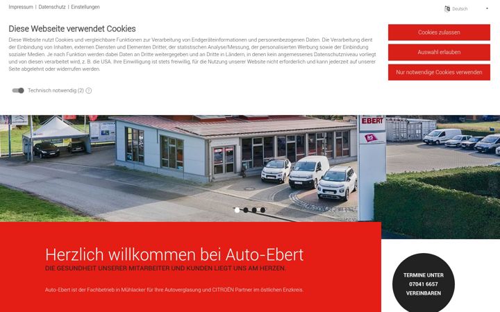 Screenshot of auto-ebert.de