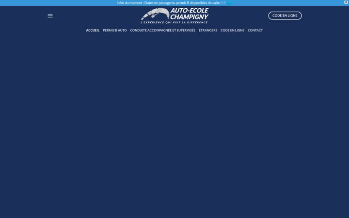 Screenshot of auto-ecole-champigny.com