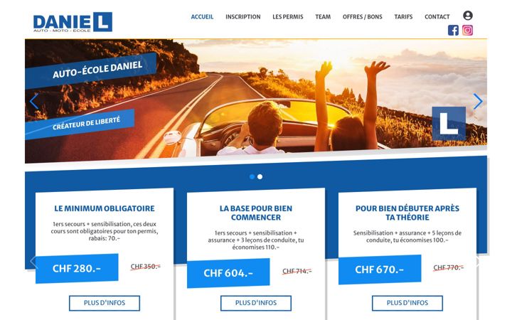 Screenshot of auto-ecole-daniel.com