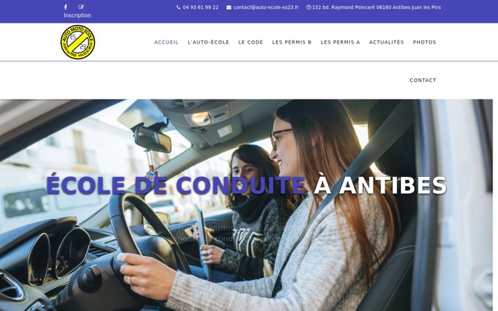 Screenshot di auto-ecole-es23.fr