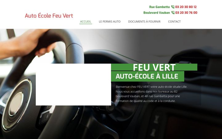 Screenshot di auto-ecole-feuvert59.fr