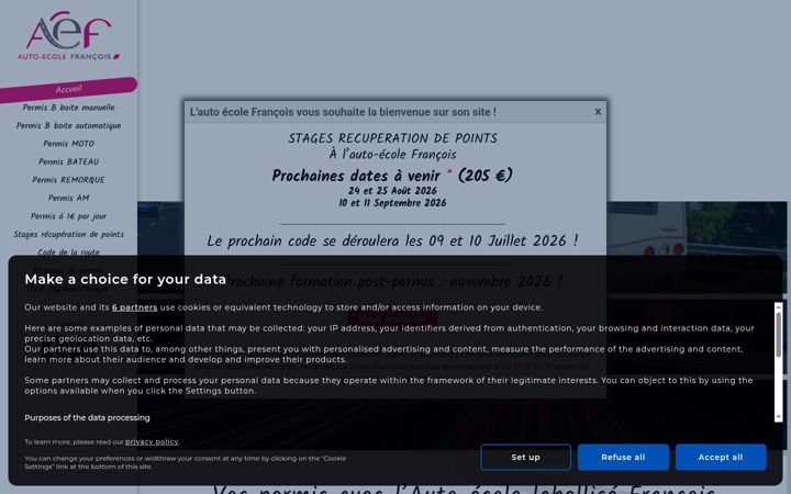 Ekrano kopija auto-ecole-francois-amboise.fr