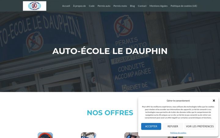 Ekrano kopija auto-ecole-le-dauphin.fr