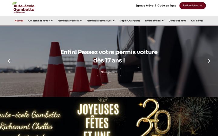 Ekrano kopija auto-ecole-menu-chelles.fr