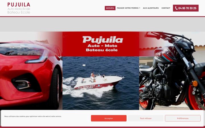 Ekrano kopija auto-ecole-pujuila.com