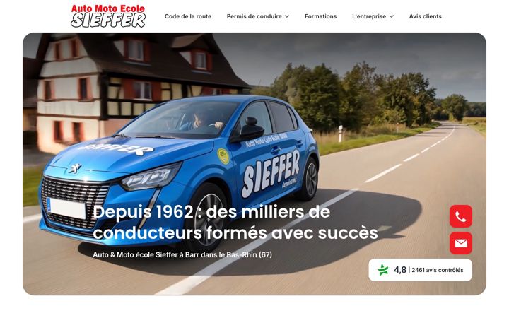 Screenshot of auto-ecole-sieffer.fr