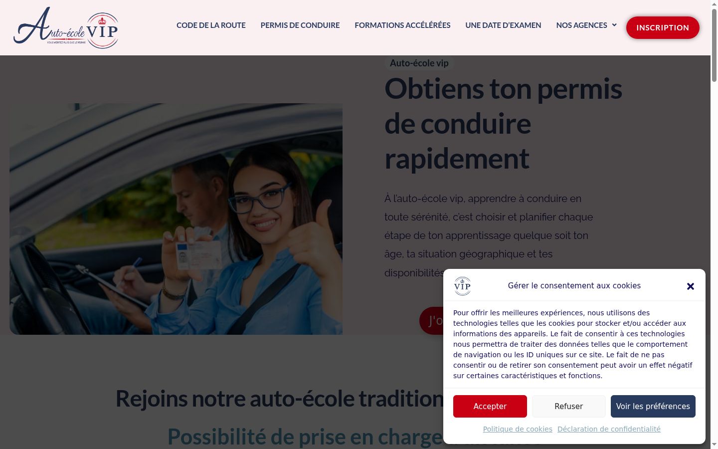 Sutikimo reklamjuostės, rodytos prieš bet kokią sąveiką, ekrano kopija
