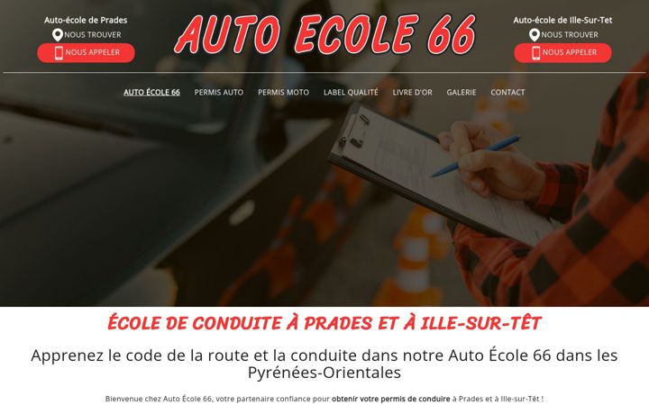 Screenshot of auto-ecole66.fr