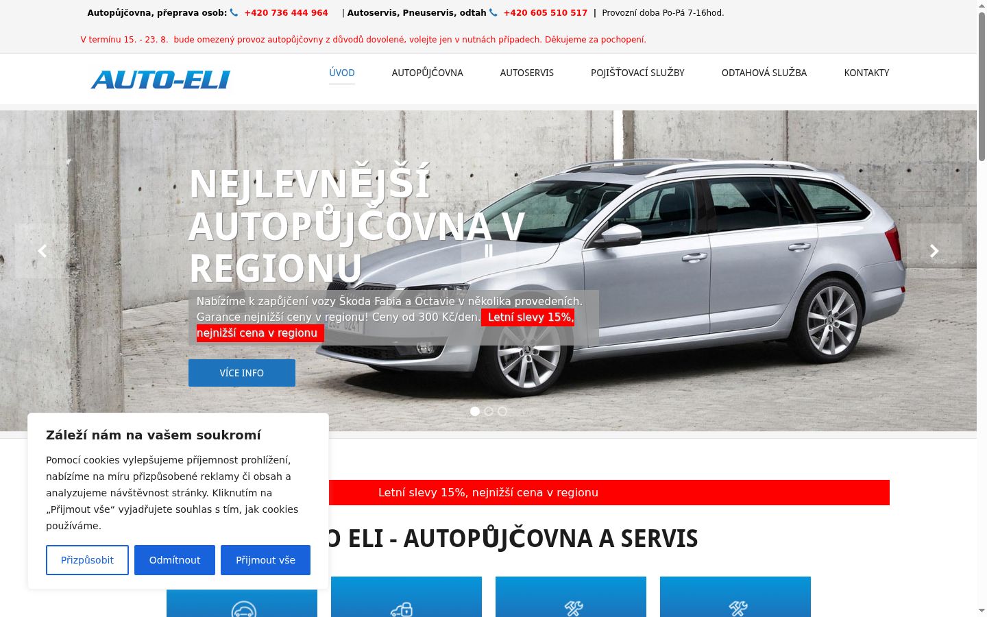 Sutikimo reklamjuostės, rodytos prieš bet kokią sąveiką, ekrano kopija