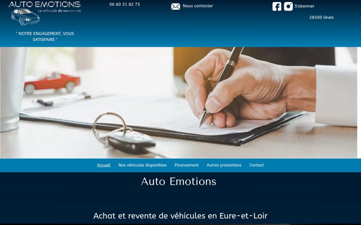 Screenshot of auto-emotions.fr