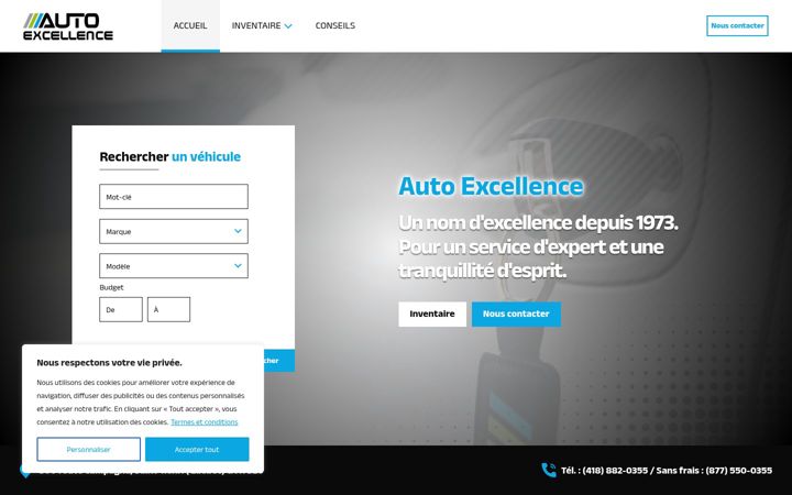 Snimka zaslona za auto-excellence.com