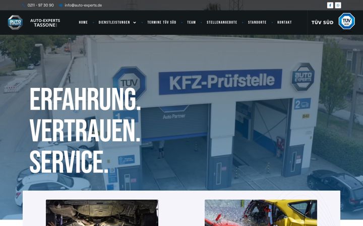Captură de ecran a auto-experts.de