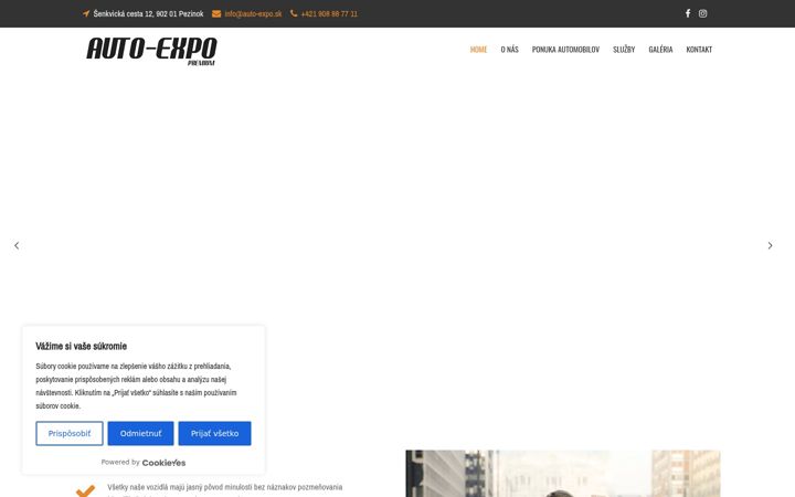 Screenshot of auto-expo.sk