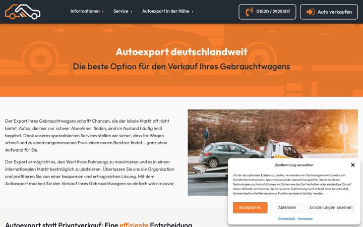 Screenshot of auto-export-fair.de