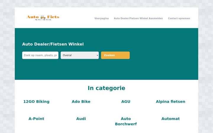 Captura de pantalla de auto-fiets.nl