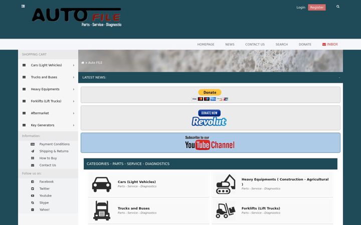 Screenshot of auto-file.org