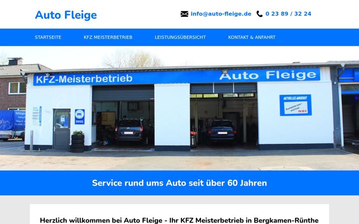 Screenshot of auto-fleige.de