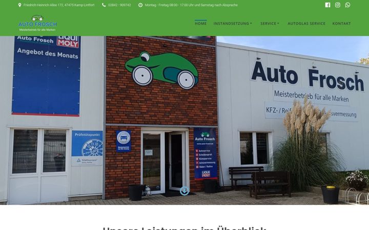 Screenshot of auto-frosch.de