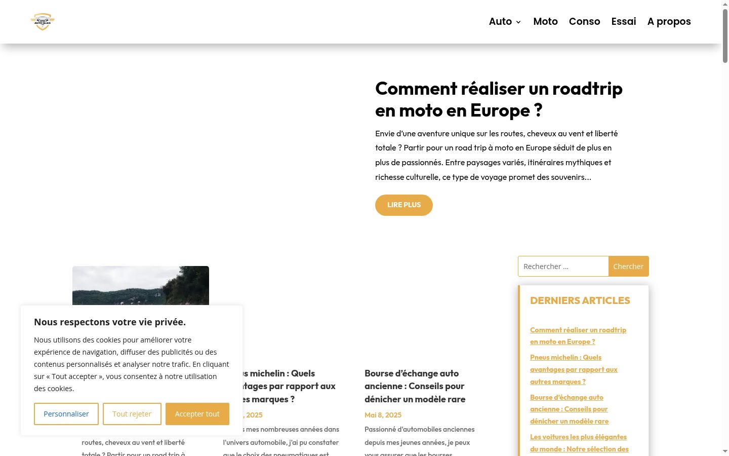 Screenshot des Einwilligungsbanners vor jeglicher Interaktion
